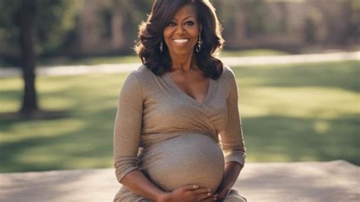 Michelle obama during pregnancy on Craiyon